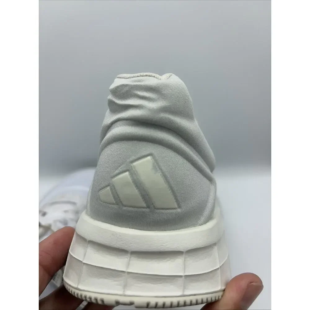 adidas Duramo 10 Men's White Low Top Lace-Up Athletic Sneakers Solid US Sz 10 D